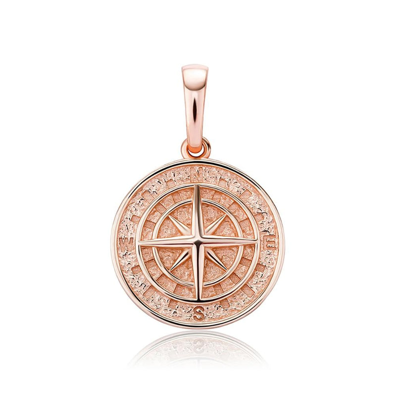 COMPASS PENDANT 14K X STERLING SILVER - ICECI