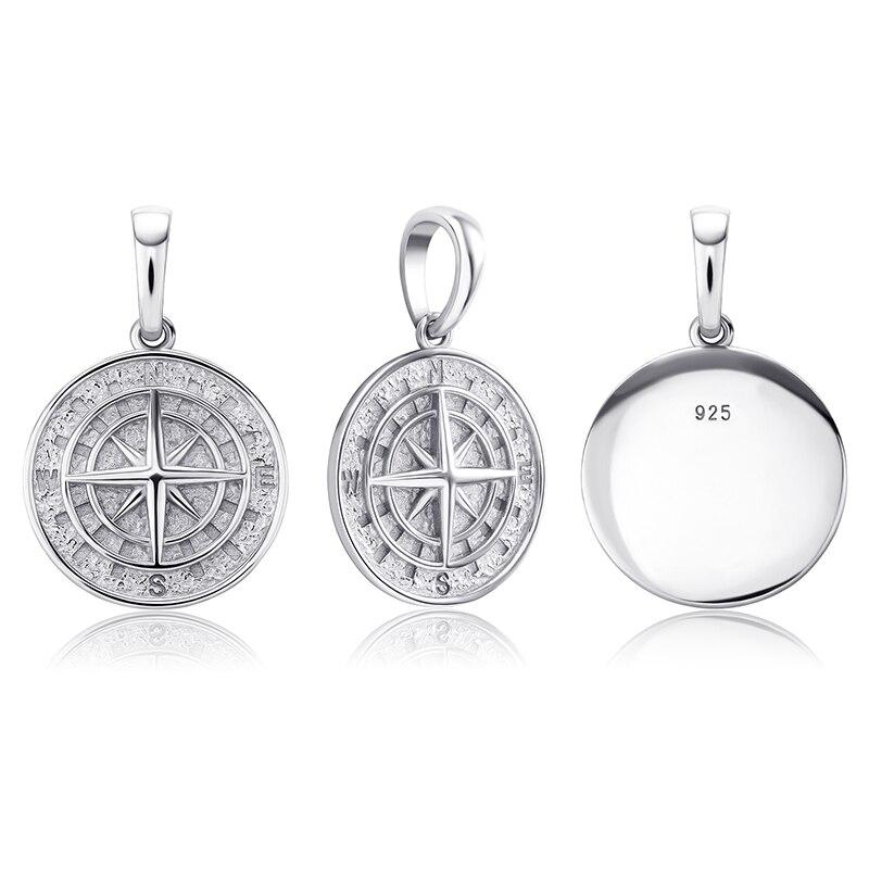 COMPASS PENDANT 14K X STERLING SILVER - ICECI