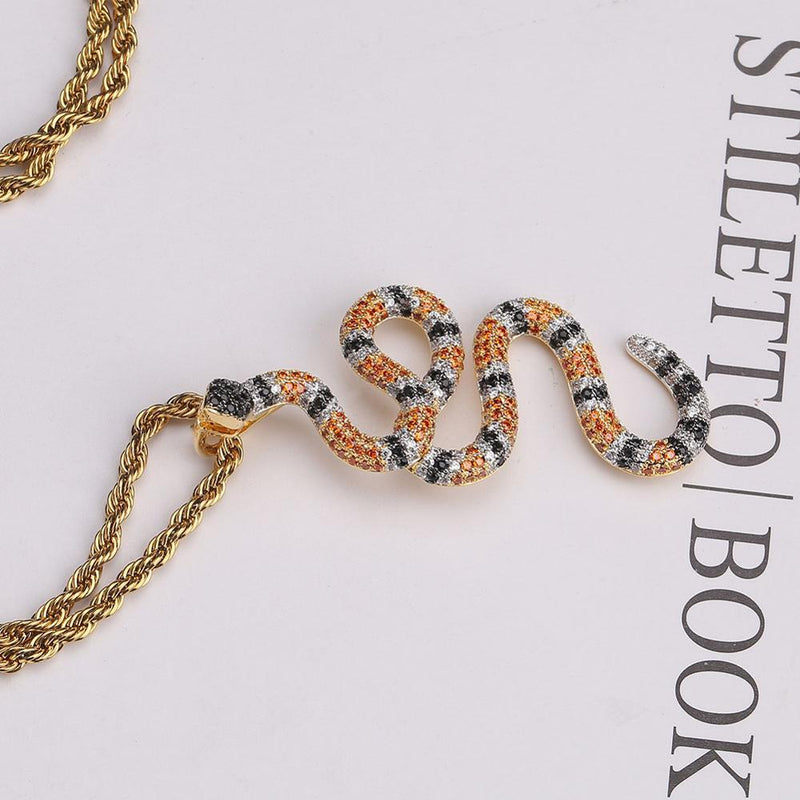 Coral Snake Pendant 18K - ICECI