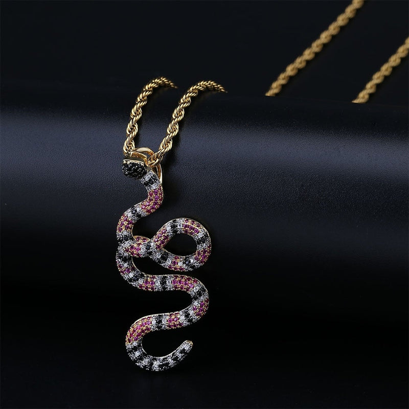 Coral Snake Pendant 18K - ICECI