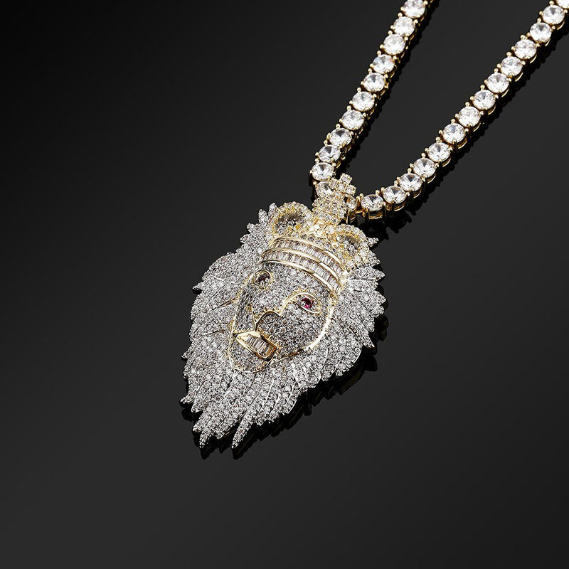 Crown Lion Pendant 14K - ICECI