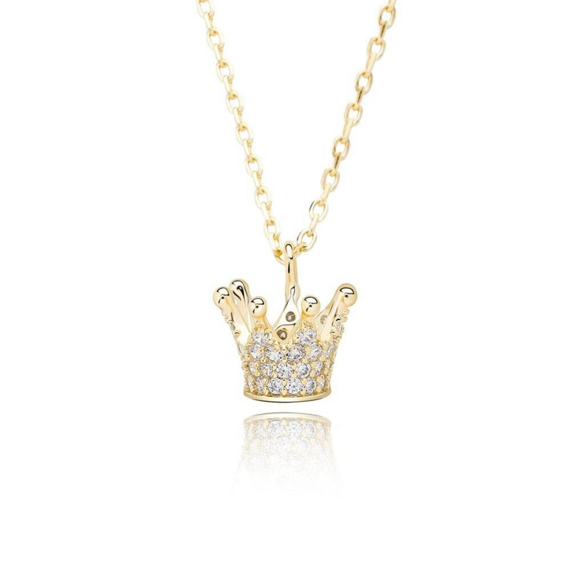 CROWN PENDANT 14K X STERLING SILVER - ICECI