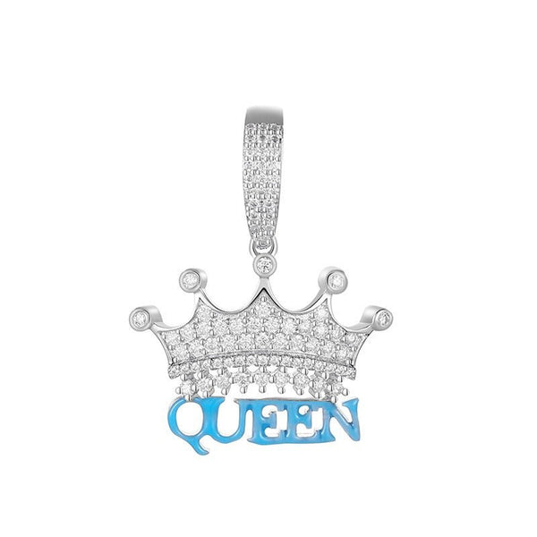 Crown Queen Pendant 18K x Moissanite - ICECI