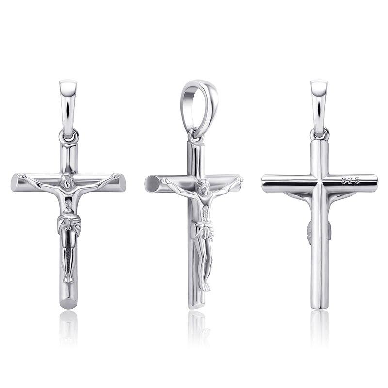 CRUCIFIX PENDANT 14K X STERLING SILVER - ICECI