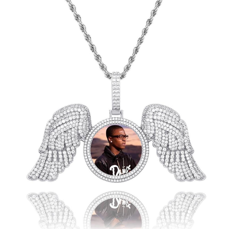 CUSTOM ANGELIC PHOTO PENDANT 14K - ICECI