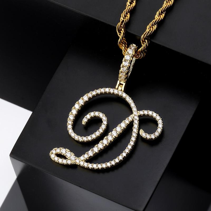 CUSTOM CURSIVE FONT PENDANT 18K - ICECI