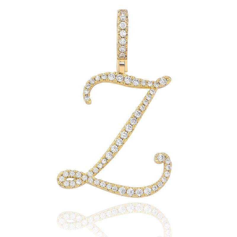 CUSTOM CURSIVE FONT PENDANT 18K - ICECI