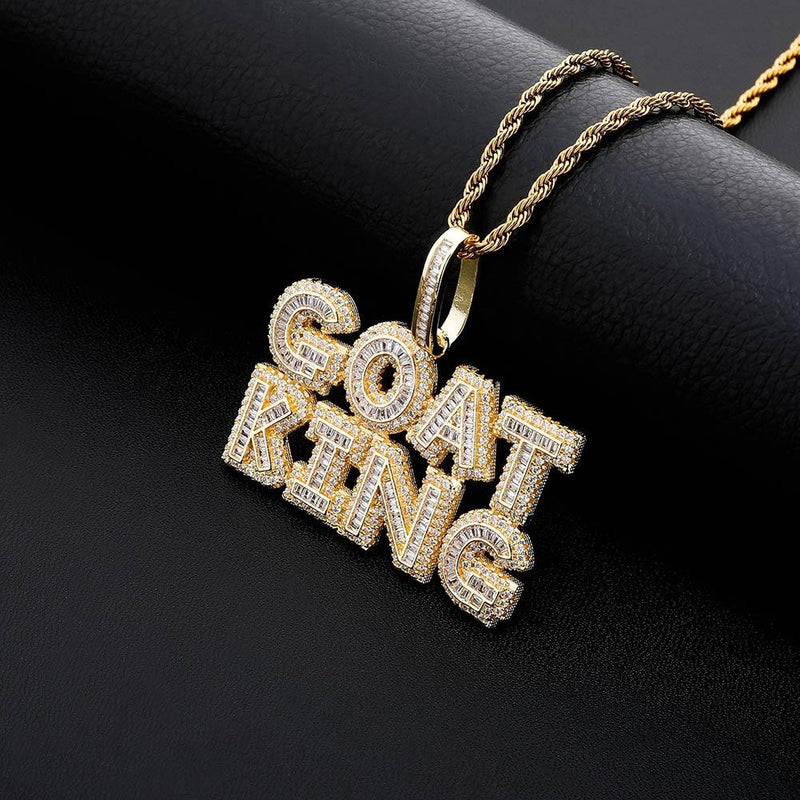 CUSTOM MULTI-LAYER BAGUETTE FONT PENDANT 14K - ICECI