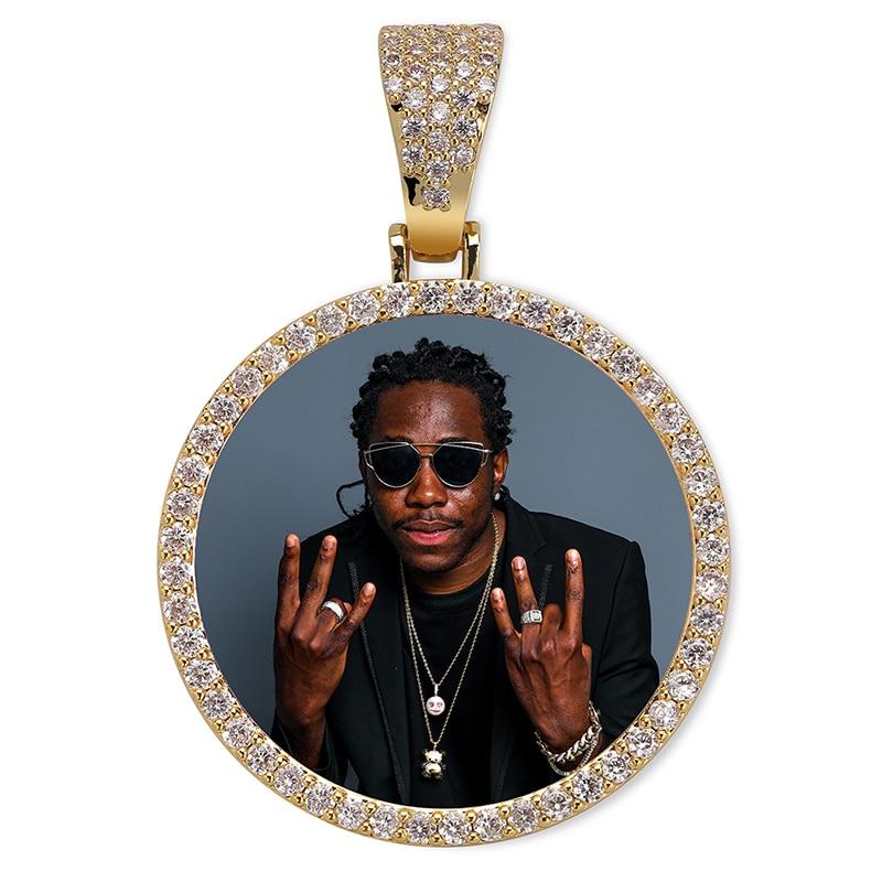 CUSTOM PHOTO MEDALLION PENDANT 14K - ICECI