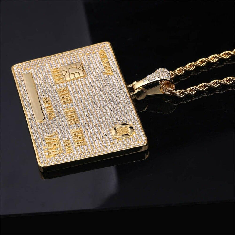 CUSTOM VISA CARD PENDANT 18K - ICECI