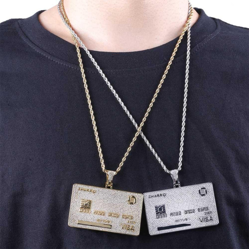 CUSTOM VISA CARD PENDANT 18K - ICECI