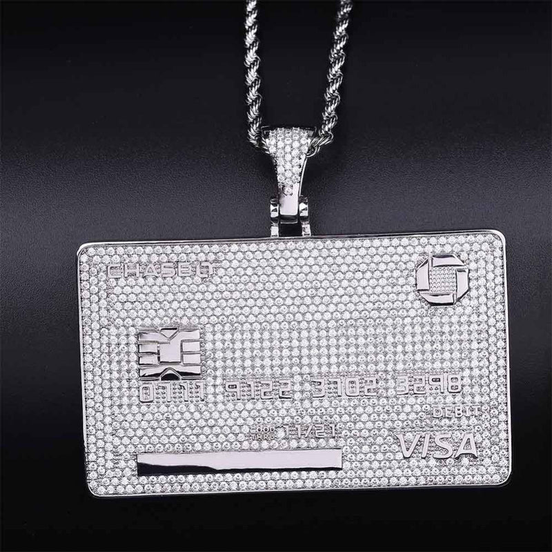 CUSTOM VISA CARD PENDANT 18K - ICECI