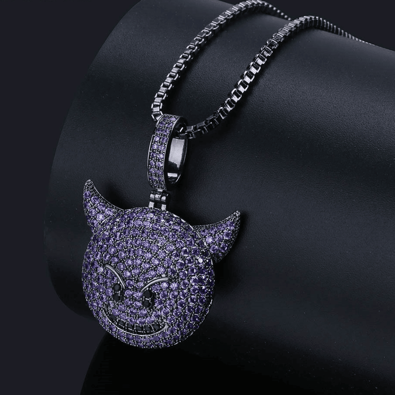 DEMON EMOJI PENDANT 14K - ICECI