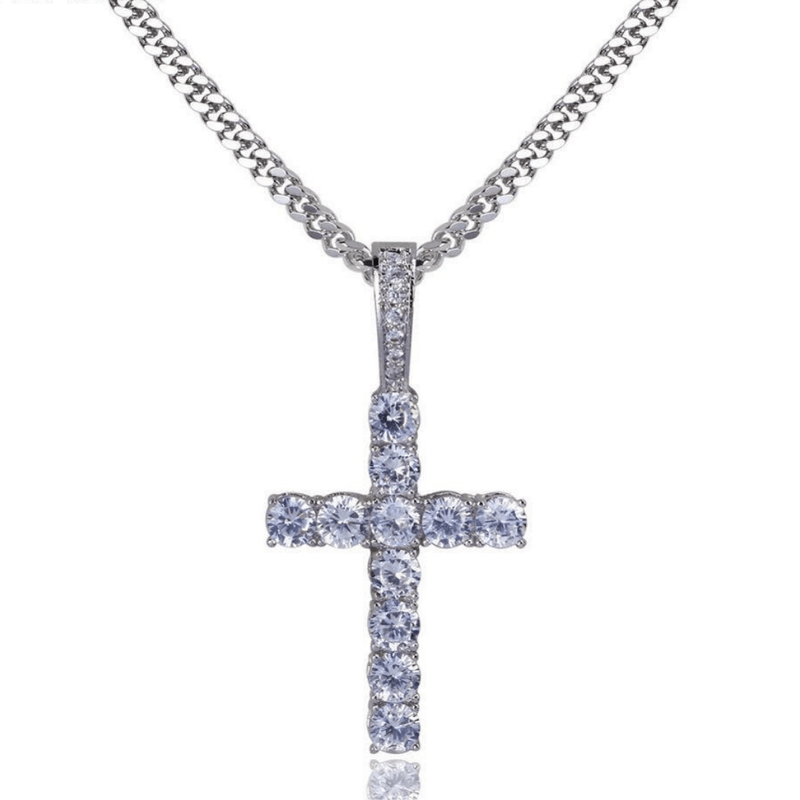 Diamond Cross Pendant 18K - ICECI