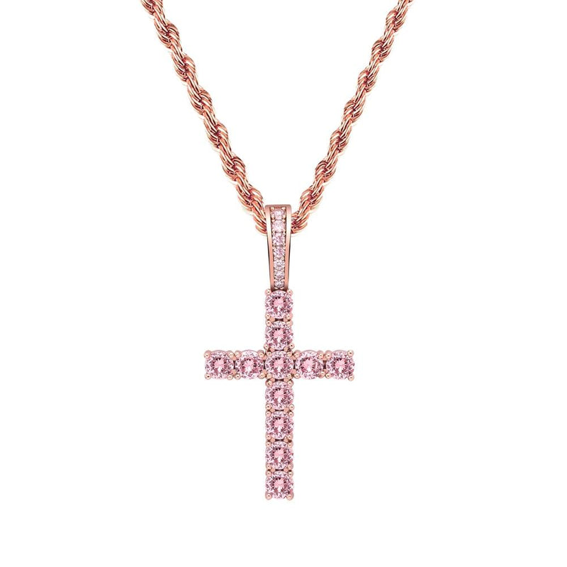 Diamond Cross Pendant 18K - ICECI