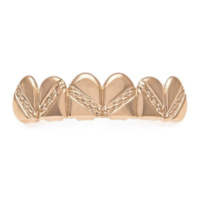 Diamond Dust Stripe Top Grillz 14K - ICECI