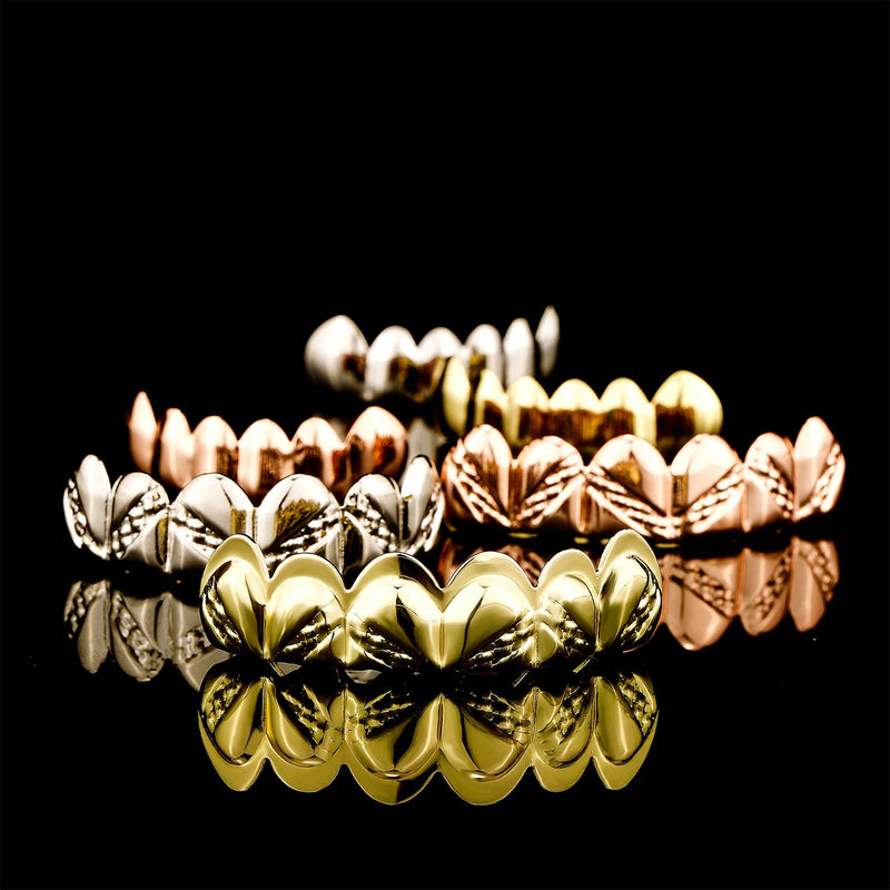 Diamond Dust Stripe Top Grillz 14K - ICECI