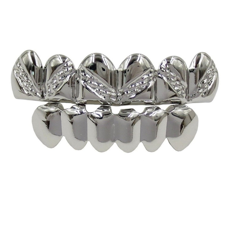 Diamond Dust Stripe Top Grillz 14K - ICECI