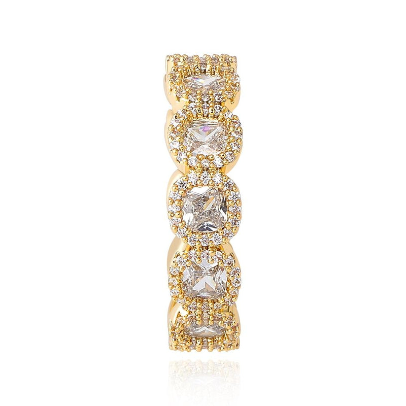 DIAMOND HALO ETERNITY RING 14K - ICECI