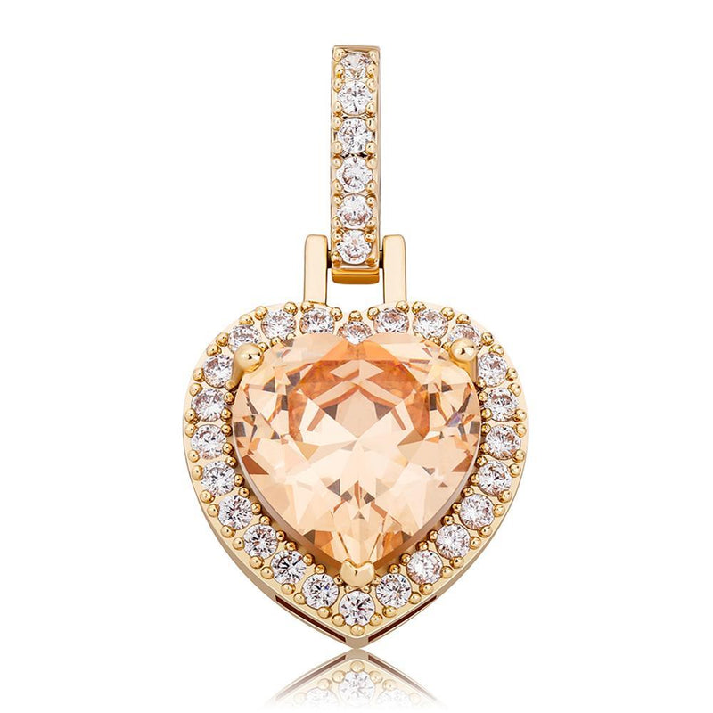 DIAMOND HEART PENDANT 14K - ICECI