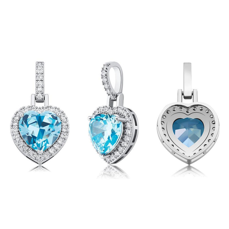 DIAMOND HEART PENDANT 14K - ICECI