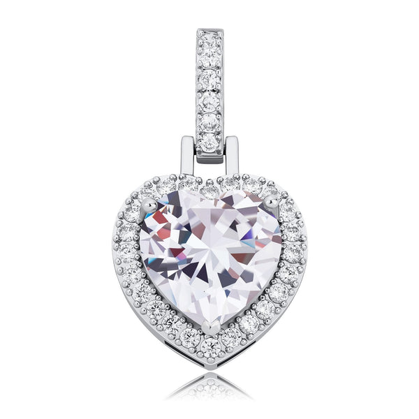 DIAMOND HEART PENDANT 14K - ICECI