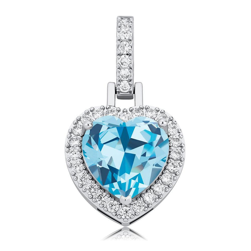 DIAMOND HEART PENDANT 14K - ICECI