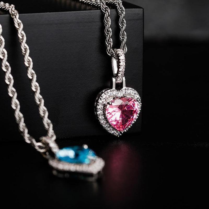 DIAMOND HEART PENDANT 14K - ICECI