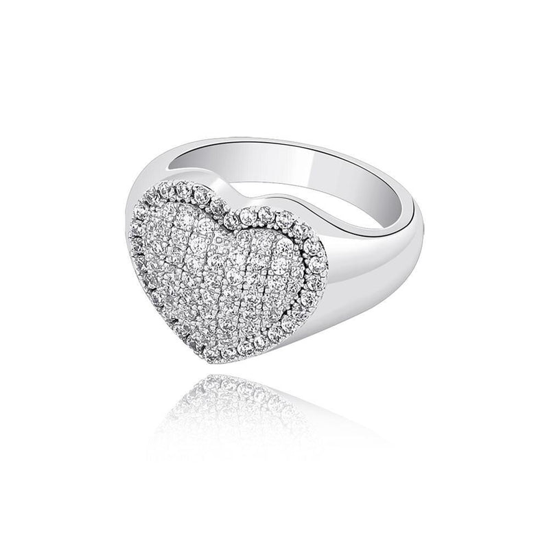 DIAMOND HEART RING 14K - ICECI