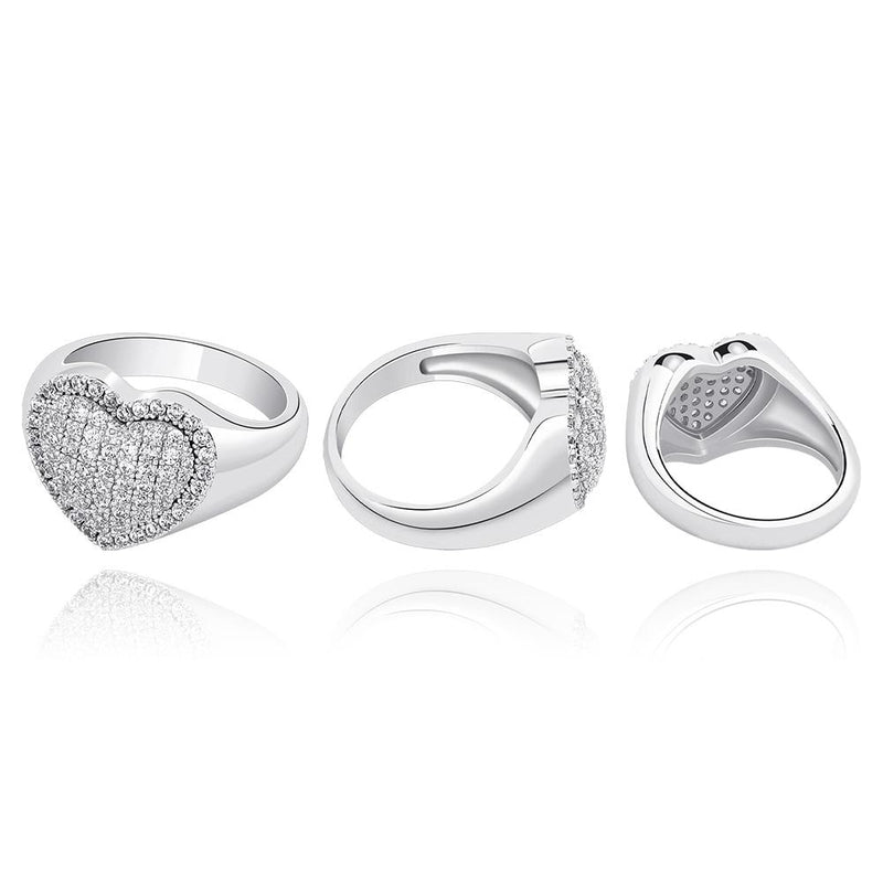 DIAMOND HEART RING 14K - ICECI