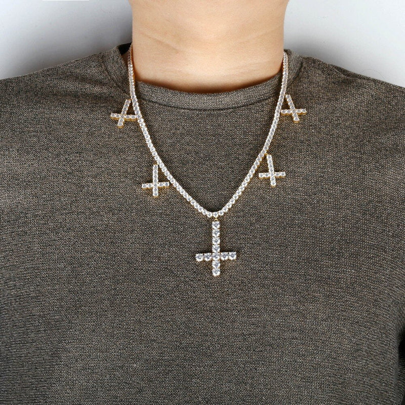 INVERTED CROSS Necklace, Upside Down Cross, Satanic Jewelry, Occult Jewelry,  Victorian, Ornate Cross, Euronymous, Norwegian Black Metal - Etsy | Satanic  jewelry, Cross necklace, Inverted cross