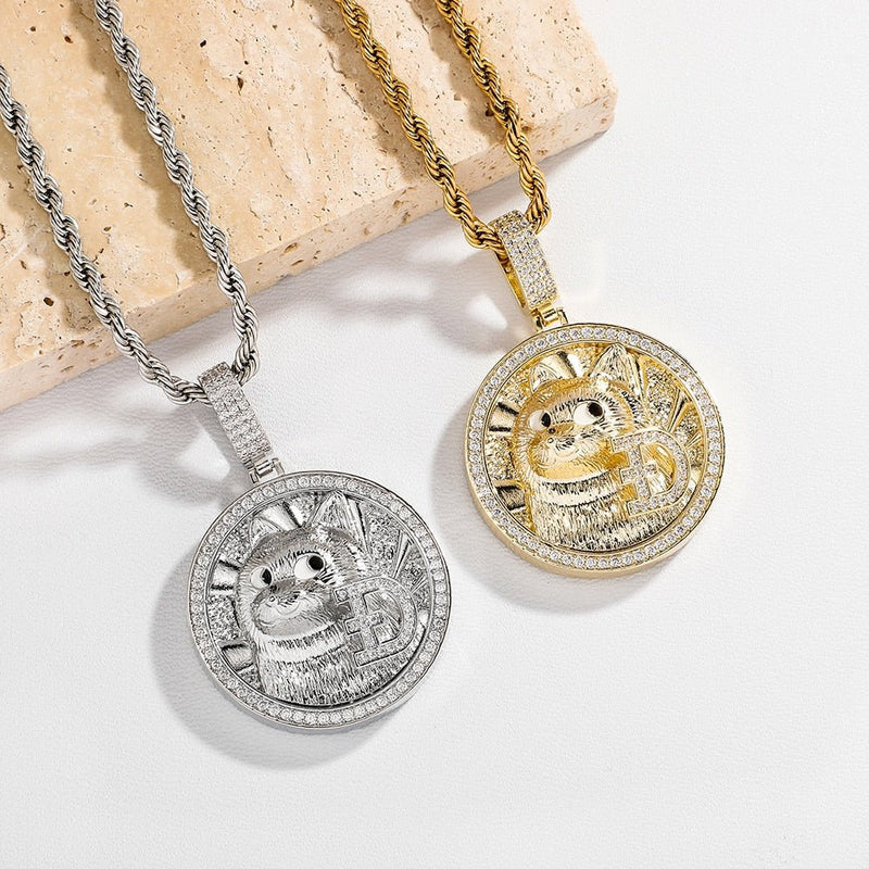 Dogecoin Pendant 14K - ICECI