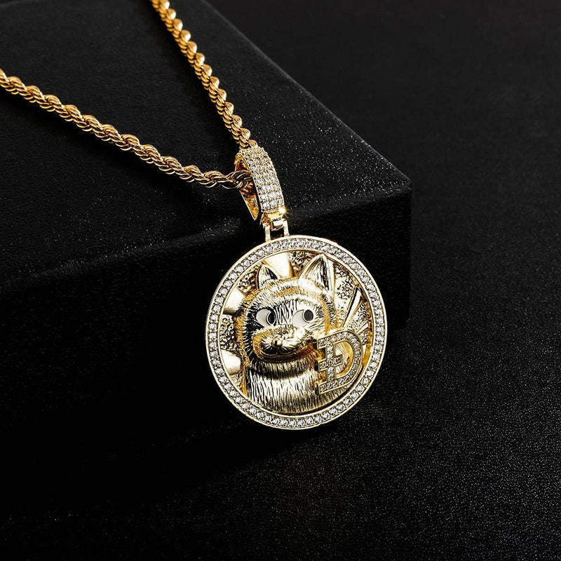 Dogecoin Pendant 14K - ICECI