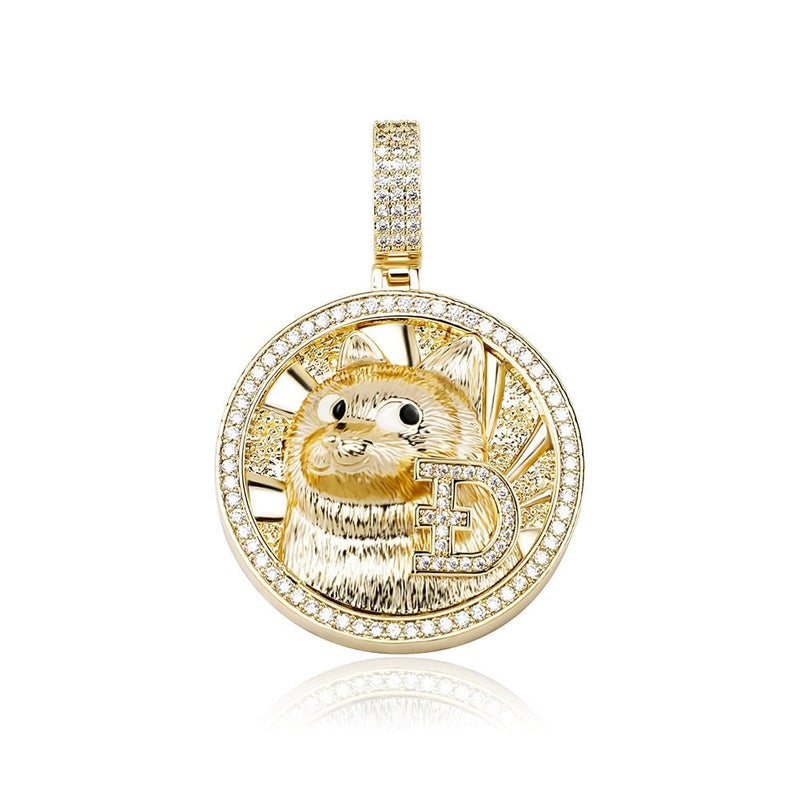 Dogecoin Pendant 14K - ICECI