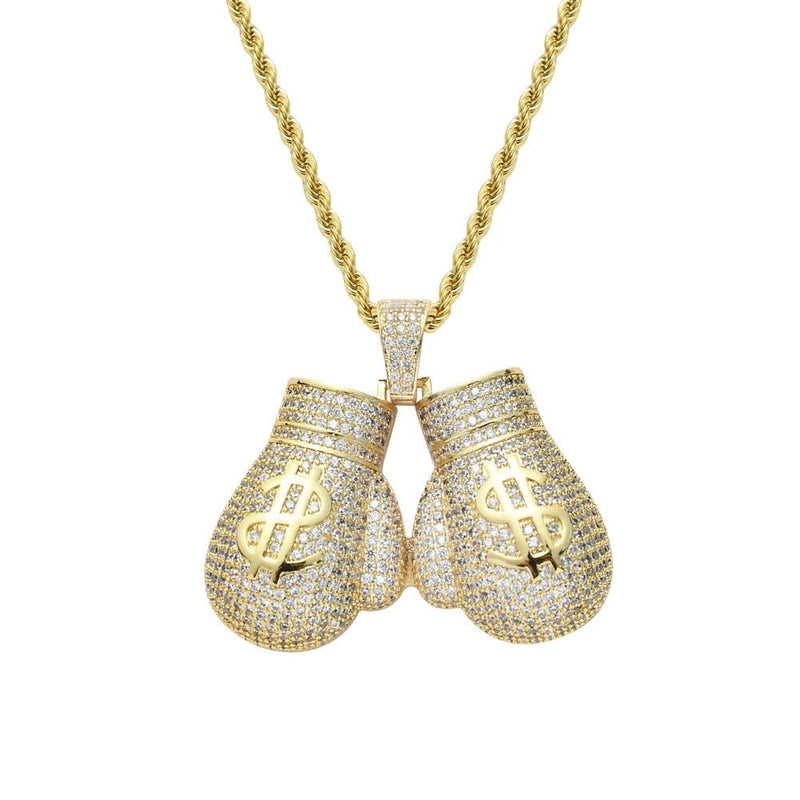 Dollar Sign Boxing Gloves 14K - ICECI