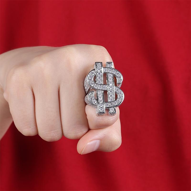 DOLLAR SIGN RING 14K - ICECI