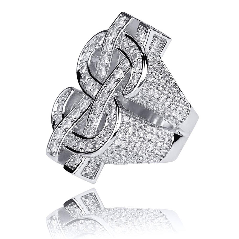 DOLLAR SIGN RING 14K - ICECI