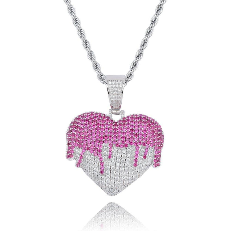 DRIP HEART PENDANT 14K - ICECI