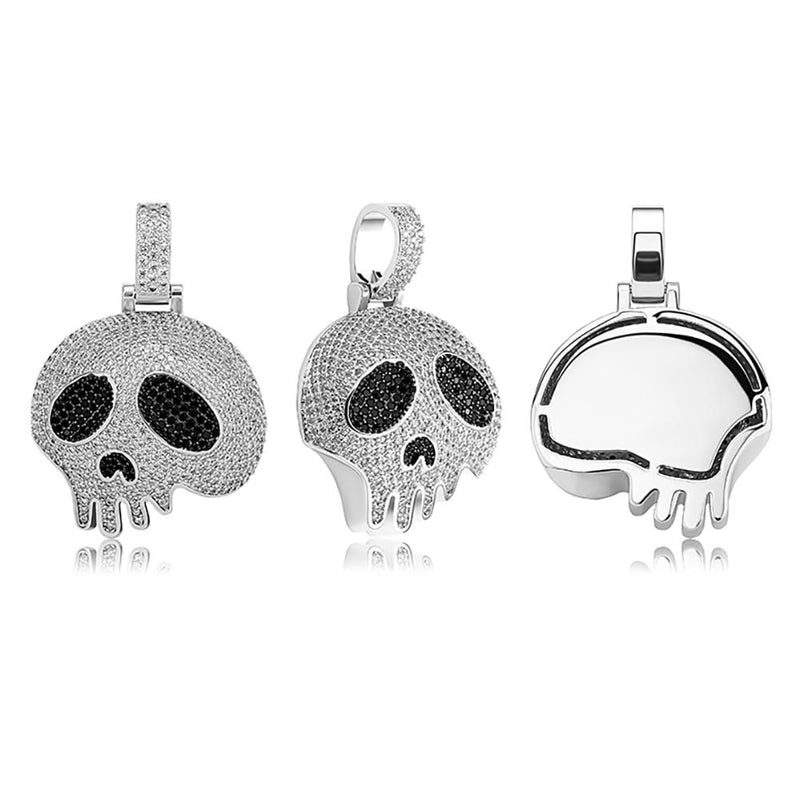 DRIP SKULL PENDANT 14K - ICECI