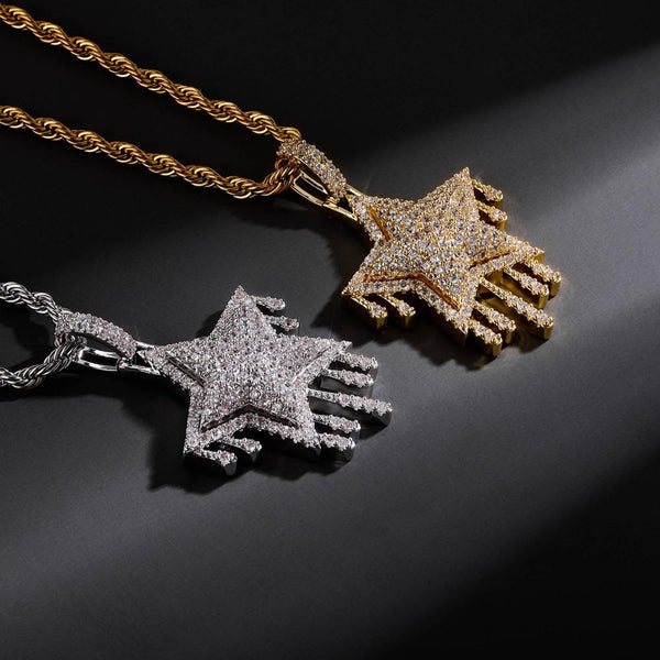 DRIP STAR PENDANT 18K - ICECI