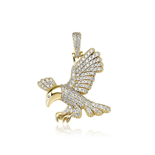 Eagle Pendant 14K x Sterling Silver - ICECI