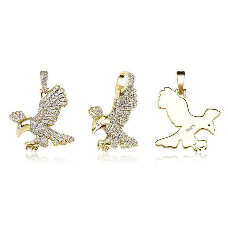 Eagle Pendant 14K x Sterling Silver - ICECI