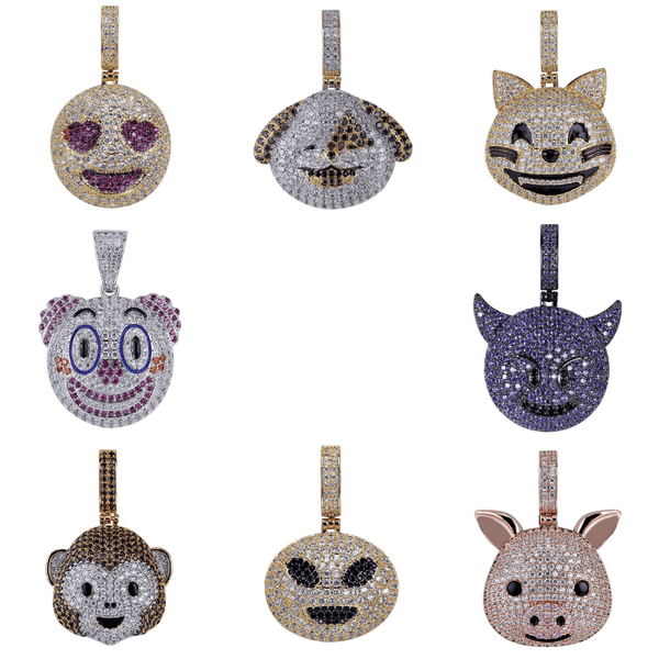 Emoji Pendants 18K - ICECI