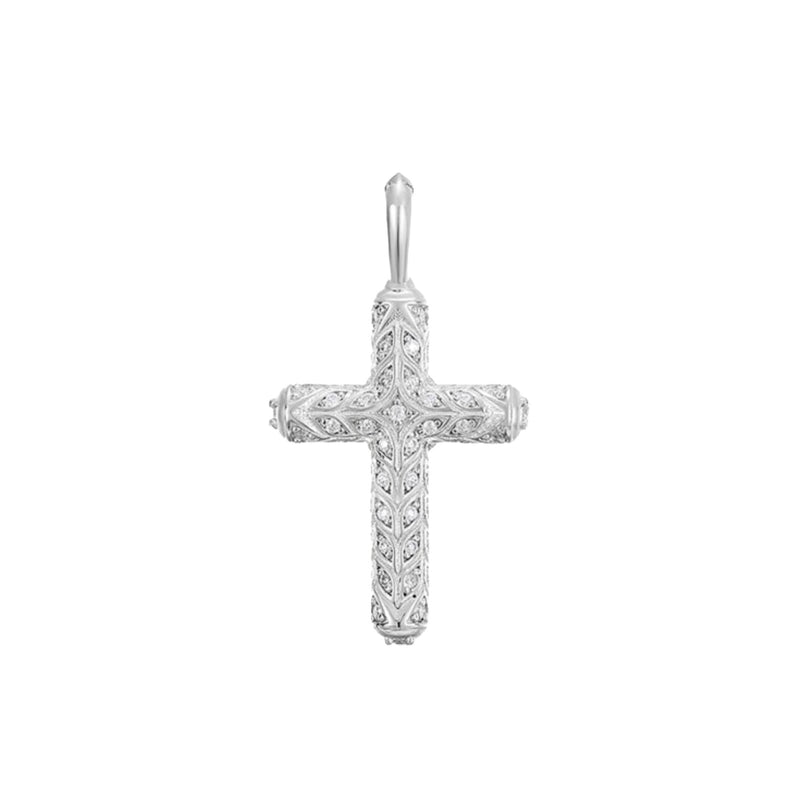 Enchanted Cross Pendant 18K x Moissanite - ICECI