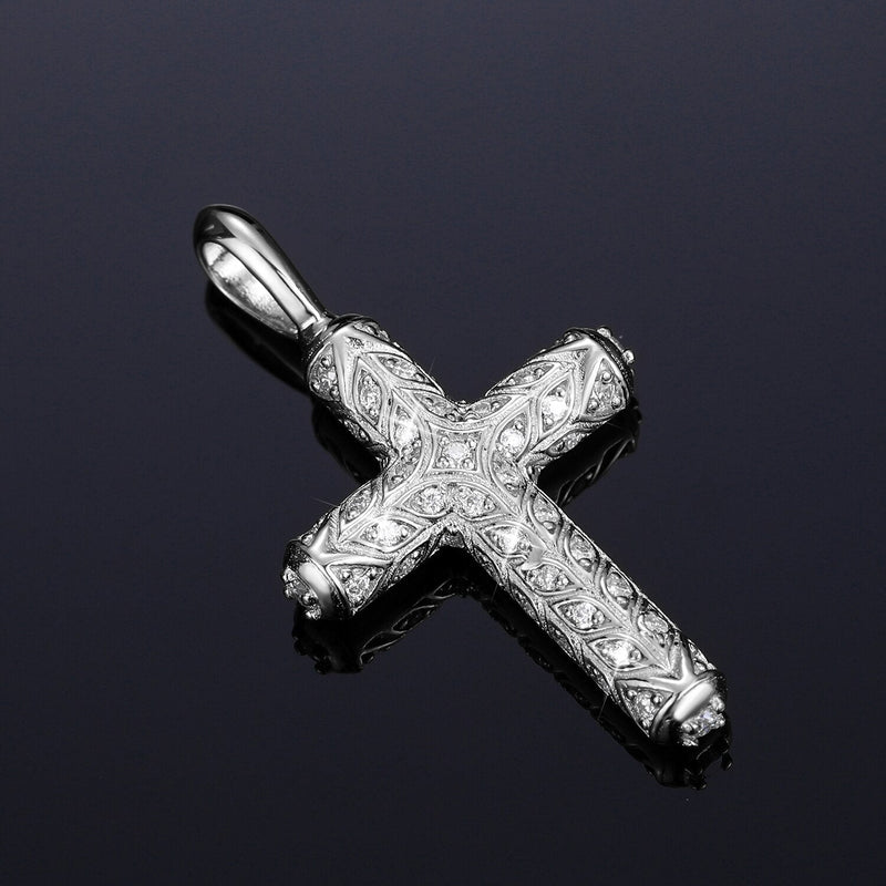 Enchanted Cross Pendant 18K x Moissanite - ICECI