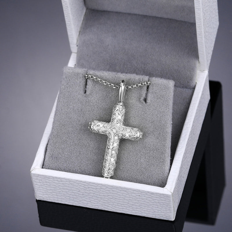 Enchanted Cross Pendant 18K x Moissanite - ICECI