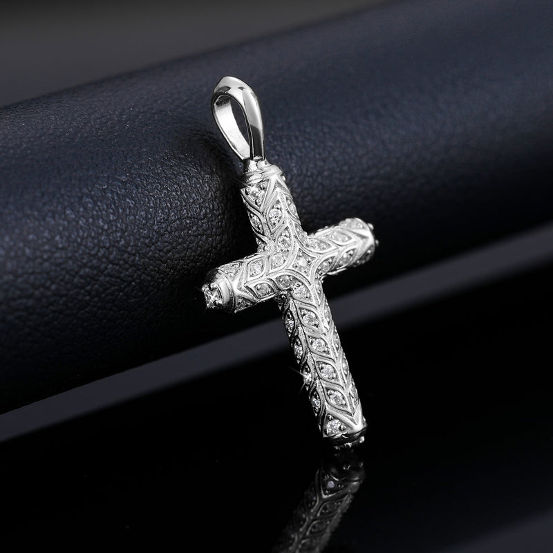 Enchanted Cross Pendant 18K x Moissanite - ICECI