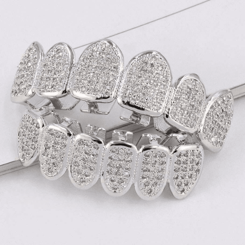 EXCLUSIVE CZ CLUSTER PREMIUM GRILLZ 14K - ICECI