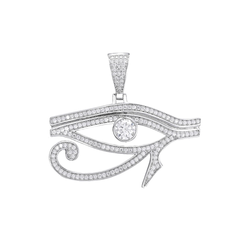 Eye of Horus Pendant 18K x Moissanite - ICECI