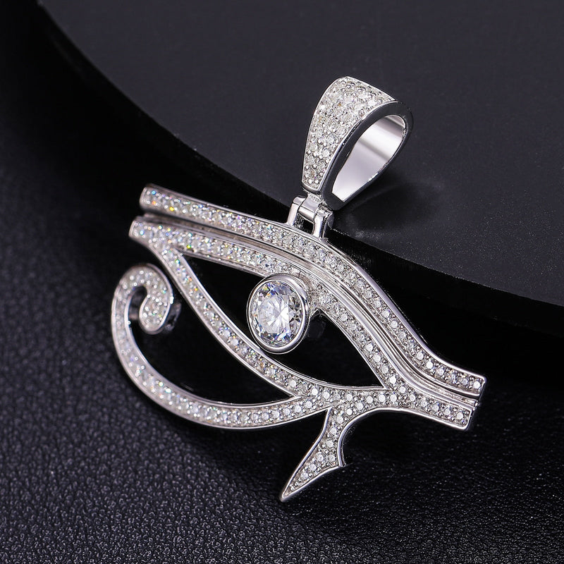 Eye of Horus Pendant 18K x Moissanite - ICECI